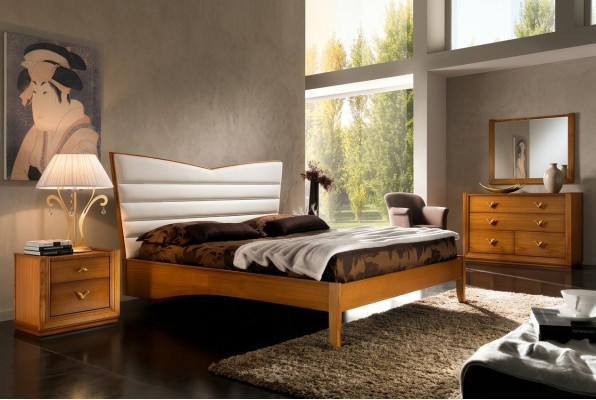 Luxe slaapkamerbed tweepersoonsbed hout gestoffeerde bedden tweepersoons bedframe modern