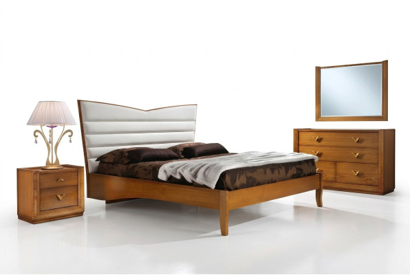 Luxe slaapkamerbed tweepersoonsbed hout gestoffeerde bedden tweepersoons bedframe modern