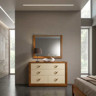 Garnituur Set 2-delig. Ladenkast Spiegel Ladekast Groep Console Kasten Modern Nieuw