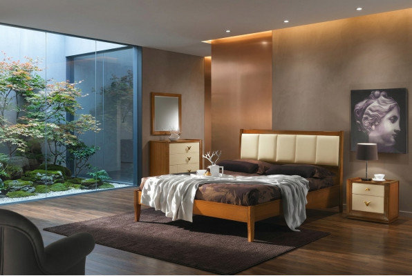 Bed Dubbele bedden Modern bedframe Bedden Hotel Slaapkamer Bedframe Hout