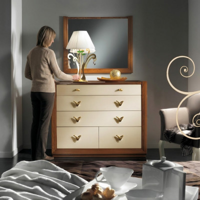 Commodespiegel garniture console commodes houten kasten console Italy set 2-delig.