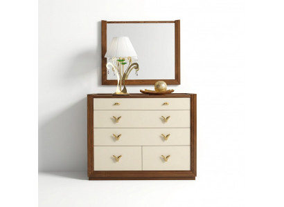 Commodespiegel garniture console commodes houten kasten console Italy set 2-delig.