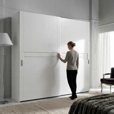 Kledingkast Schuifdeuren Slaapkamer Kast Muur Kasten Hout Spiegel Nieuw