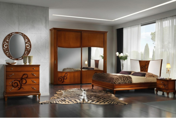 Luxe set 3-delig. Slaapkamer Bed Nachtkastje Bedden Dubbel Houten Bedframe Nieuw.