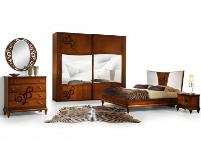 Luxe set 3-delig. Slaapkamer Bed Nachtkastje Bedden Dubbel Houten Bedframe Nieuw.
