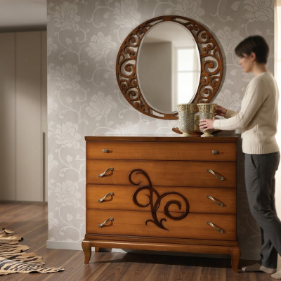 Garnituur Set 2-delig. Dressoir Spiegel Dressoir Groep Console Kasten Modern.