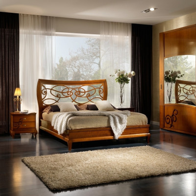 Bedbekleding Luxe Design Bedden Tweepersoonsbed Hotel Bedframe Dubbel Houten Meubels