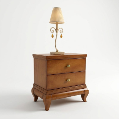Nachtkastje 2 laden Bijzettafel Nachtkastje Bureau Console Hout Design
