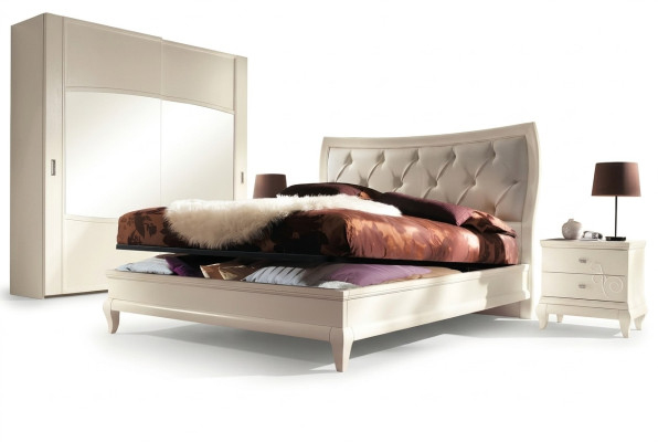 Bed Bedden Bedframe Hout Tweepersoonsbed Tweepersoonsbedden Modern Hotel Italië