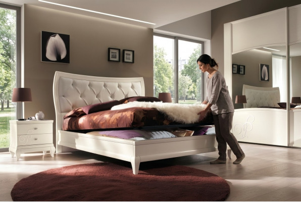 Slaapkamer Bed Nachtkastje Tweepersoonsbed Moderne bedframe Beddengoed Set 3-delig.