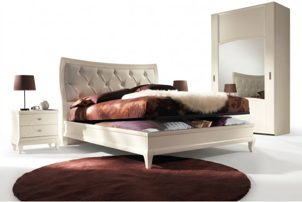 Slaapkamer Bed Nachtkastje Tweepersoonsbed Moderne bedframe Beddengoed Set 3-delig.