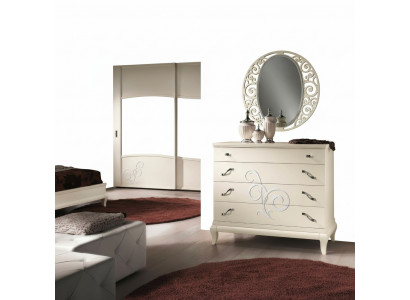 Ladenkast Spiegel Ladenkast Kast Plank Console Meubels Italië Set van 2 delen.