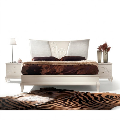Slaapkamer Bed Nachtkastje Tweepersoonsbeddenset Bedframe Beddenset 3-delig.
