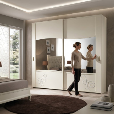 Luxe kledingkast met schuifdeuren Slaapkamerkast Kasten Hout Design