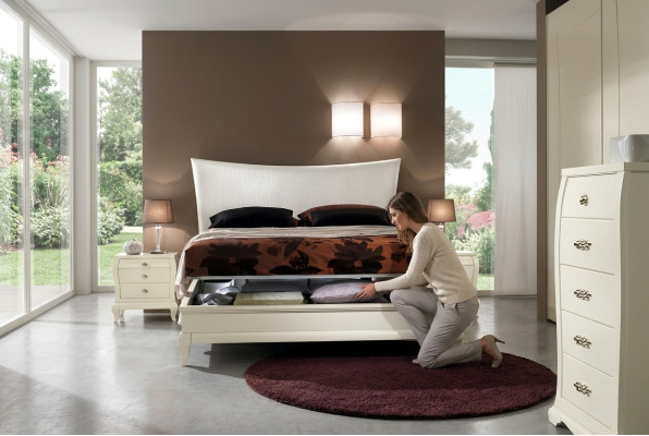 Bed Bedlade tweepersoonsbed bedframe bedden dubbel houten hotel nieuw