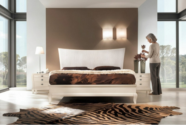 Tweepersoonsbed Bed Hotelbed Modern Bedframe Beddesign Bedframe Hout
