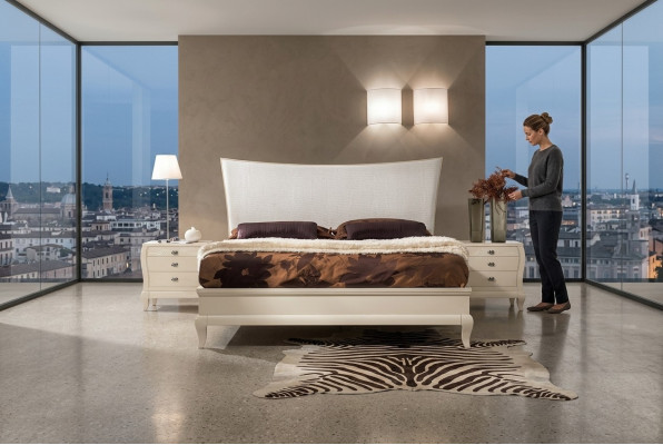 Garnituur Set 3-delig. Slaapkamer Bed Nachtkastje Bedden Groep Nachtkastjes Ontwerp