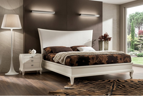 Garnituur Set 3-delig. Slaapkamer Bed Nachtkastje Bedden Groep Nachtkastjes Ontwerp