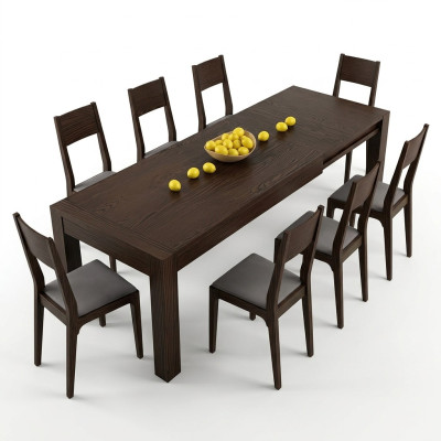 Eettafel Uittrekbare tafel Tafels Eettafels Meubels XXL Hout Ontwerp Modern Nieuw