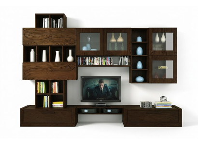 rtv Woonwand TV Wand Wandmeubel Woonkamer Meubels Woonwanden Kast Plank Hout Nieuw