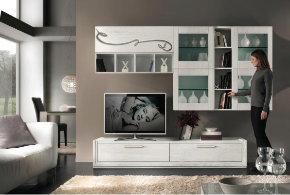 rtv Woonkamer TV wand Entertainmentunit Woonkamer meubels Woonwanden Kast Plank Luxe