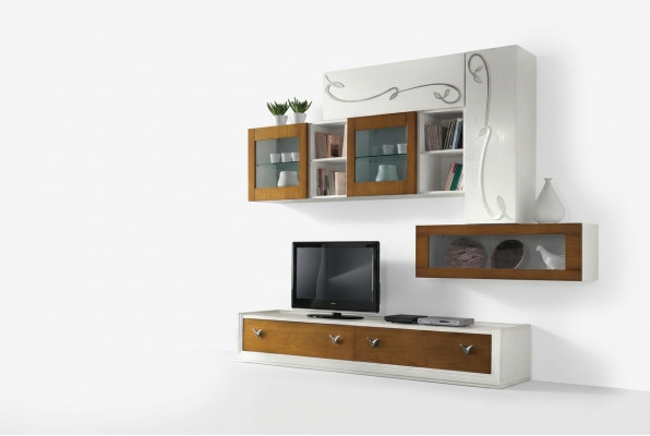 TV-wand woonkamerwand woonkamermeubelen luxe RTV woonwand kast plank