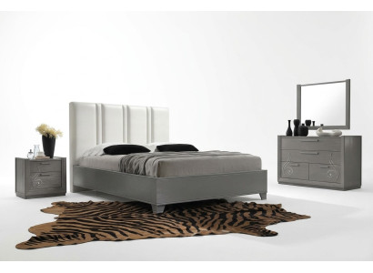 Luxe set slaapkamer bed nachtkastje commode spiegel groep garnituur nieuw 5-delig.