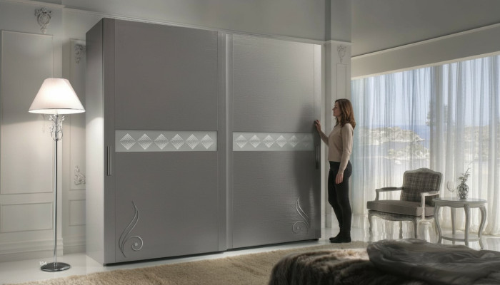 Kledingkast Kast Luxe zweefdeurontwerp kasten kleding houten meubels Nieuw
