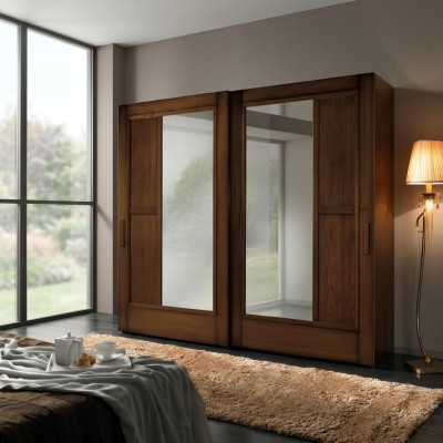 Kasten Kleding Kledingkast Kast Luxe Zweefdeuren Ontwerp Hout Modern