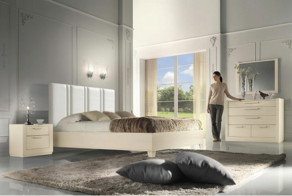 Slaapkamer Bed Nachtkastje Hout Bedden Tweepersoonsbedden Bedframe Nieuwe Set 3-delig