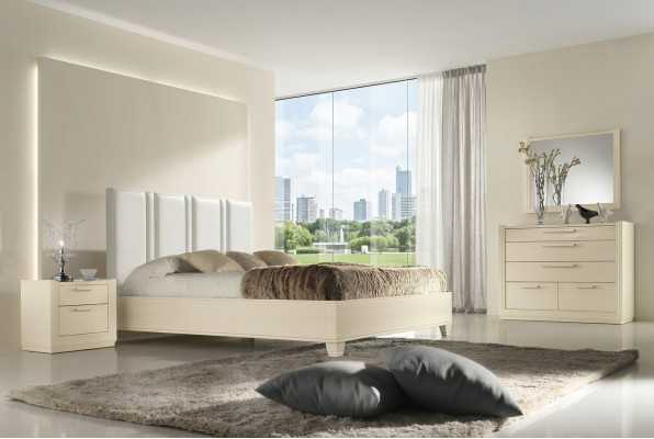 Slaapkamer Bed Nachtkastje Hout Bedden Tweepersoonsbedden Bedframe Nieuwe Set 3-delig