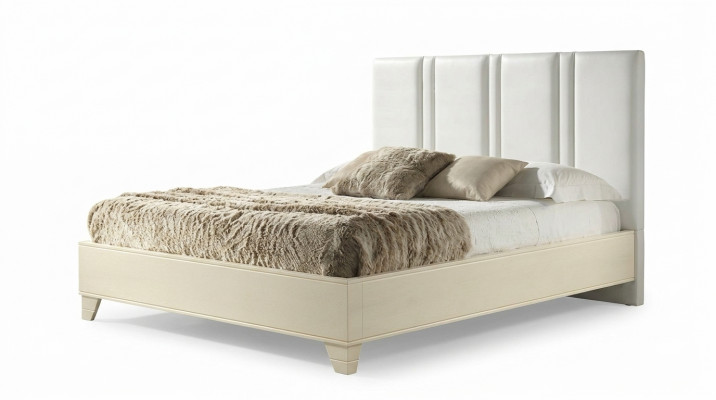 Tweepersoonsbedden Modern bedframe Bedden Bed Hout Bekleding Design Hotel Tweepersoons