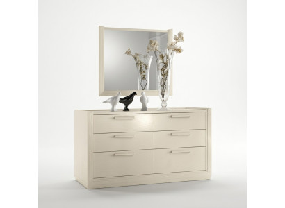 Commode Spiegel Commode Groep Hout Design Dressoir Zijkast Plank Set 2-delig