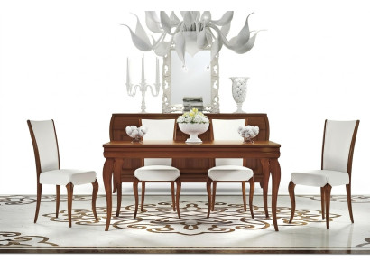 Luxe eettafel tafel tafels hout modern design uittrekbaar eetkamer Italië