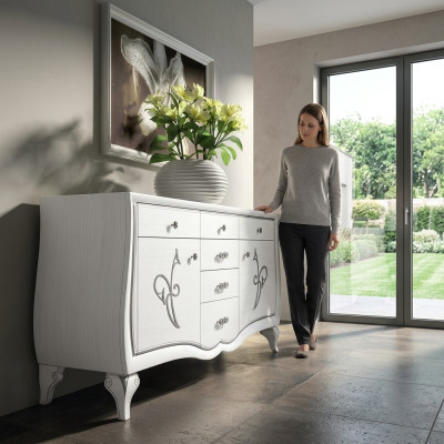 Ladenkast xxl dressoir kast luxe ladenkast kast plank console meubels nieuw