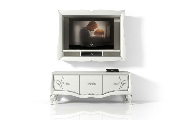 Luxe televisiemeubel tv-kast dressoir hout modern commode design nieuw