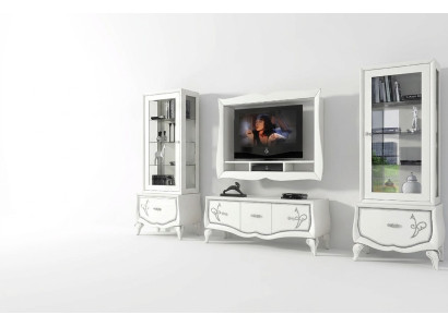 Garnituur rtv Set 4-delig. Woonkamer TV lage kast Vitrine Dressoir Kast Design Nieuw