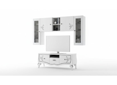 Woonwand tv-kast dressoir kast TV hout lowboard commode designmeubels nieuw