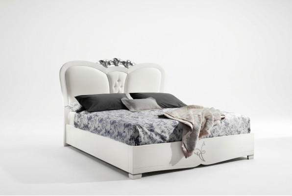 Luxe bed Moderne bedden Bedframe dubbel houten bedframes Slaapkamer Wit
