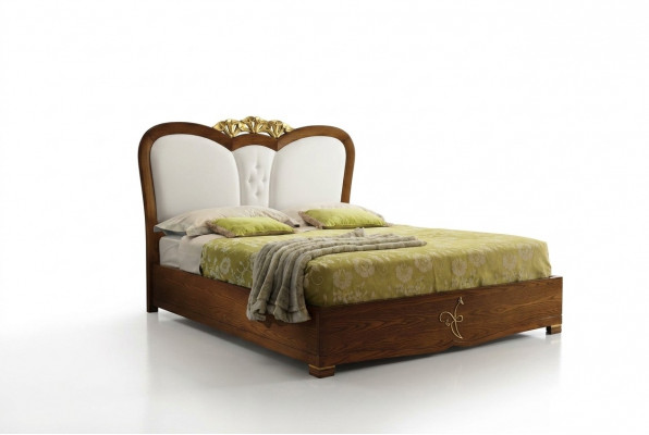 Bed luxe bedden bedframe hout tweepersoons slaapkamer modern met bedfunctie
