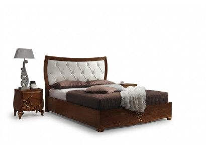 Slaapkamer Bed Nachtkastje Bedden Groep Hout Dubbel Ontwerp Set 3-delig.