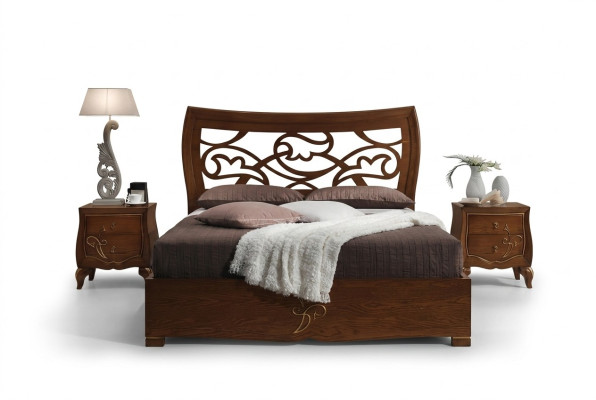 Slaapkamer Bed Nachtkastje Beddengoed Houten Bedframe Luxe Nieuwe Set 3-delig.