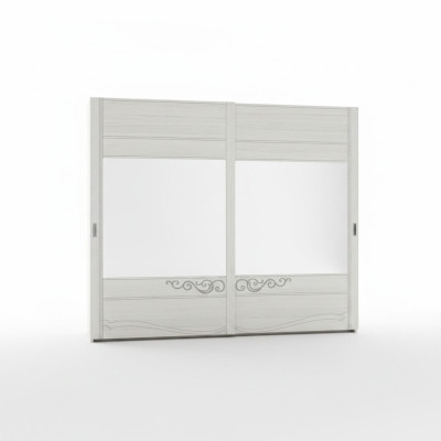 Kledingkast Kast Plank Opslagkapstok Modern Spiegel Hout Ontwerp