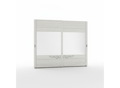 Kledingkast Kast Plank Opslagkapstok Modern Spiegel Hout Ontwerp