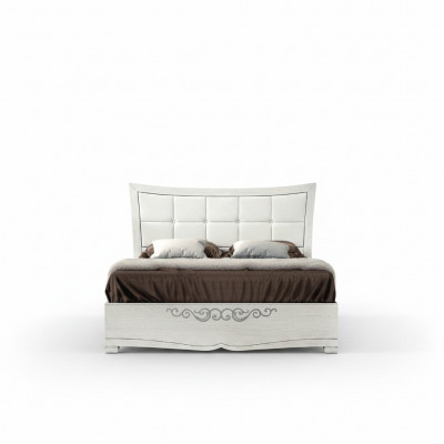 Tweepersoonsbed Bed Luxe Bedden Houten Bedframes Bedframe Wit Design Modern Nieuw