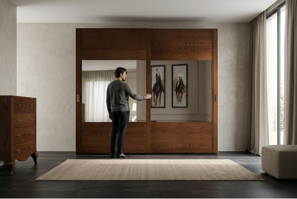 Kast Garderobe Plank Opslagkapstok Modern Spiegel Hout Design