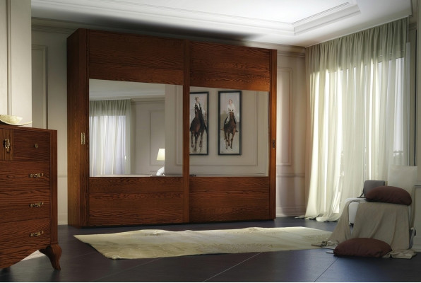 Kast Garderobe Plank Opslagkapstok Modern Spiegel Hout Design