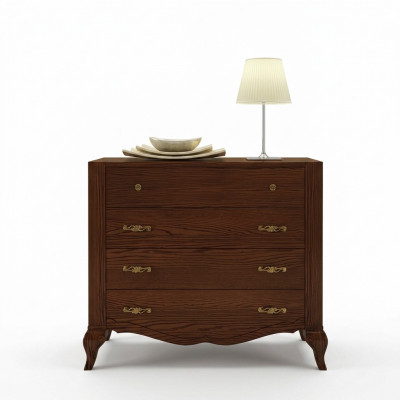Set van 2 stuks commode spiegelgroep houten dressoir meubels kast