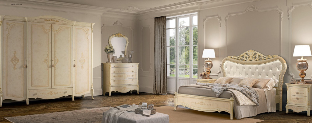 Kledingkast Kast Barok stijl Houten meubels Klassieke slaapkamer kasten