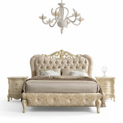 Luxe Chesterfield bed Bedden Gestoffeerd bed Dubbel Italiaanse slaapkamer Nieuw